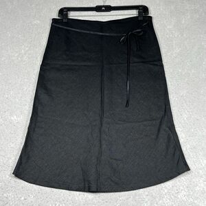 Laura Clement Collection Womens Size 4 Black Casual Skirt Linen